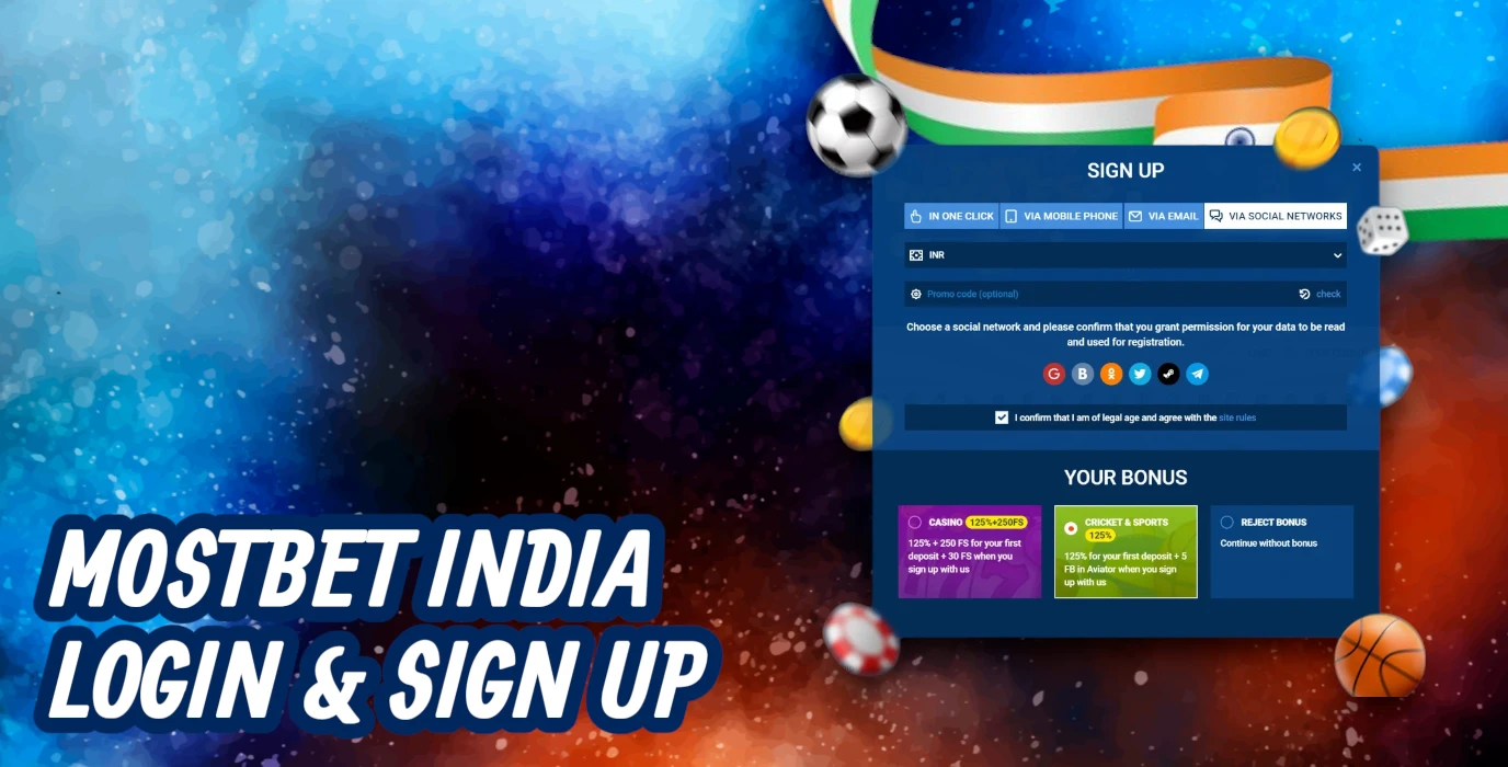 Mostbet India - Login and Registration